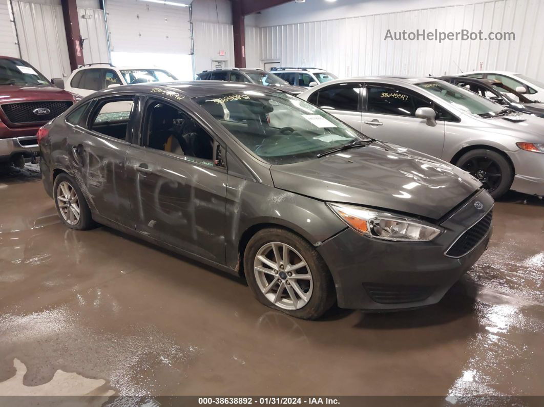 2016 Ford Focus Se Gray vin: 1FADP3F28GL200825