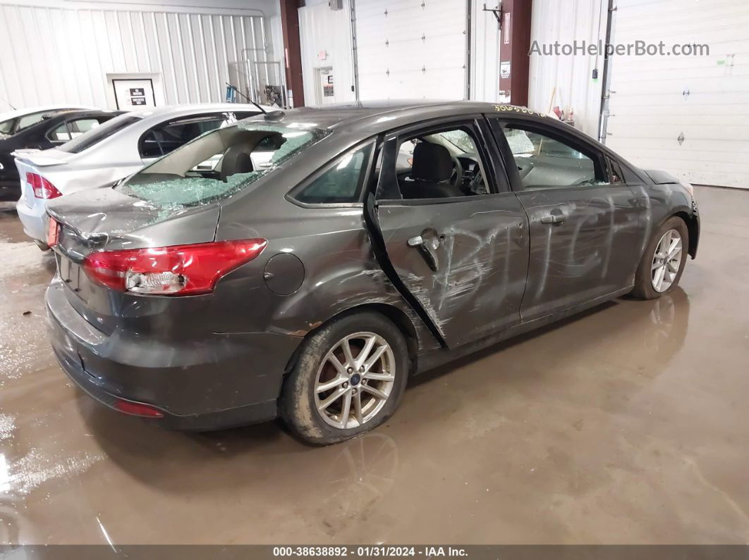 2016 Ford Focus Se Gray vin: 1FADP3F28GL200825