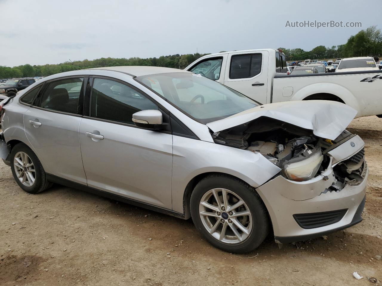 2016 Ford Focus Se Silver vin: 1FADP3F28GL279722