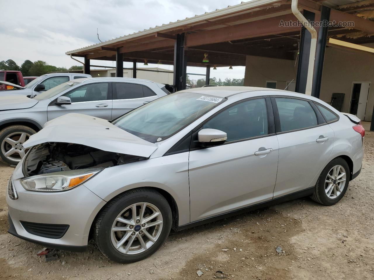 2016 Ford Focus Se Silver vin: 1FADP3F28GL279722