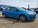 2017 Ford Focus Se Blue vin: 1FADP3F28HL229405