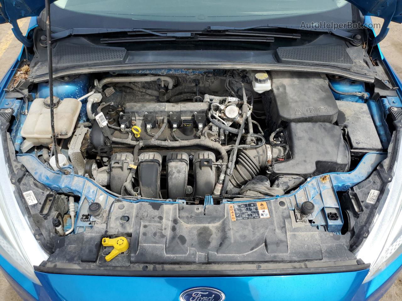 2017 Ford Focus Se Blue vin: 1FADP3F28HL229405