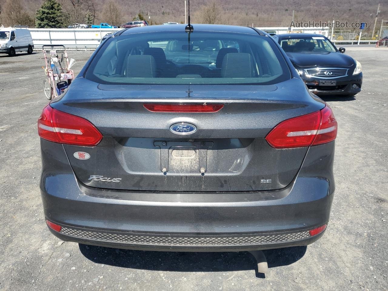 2017 Ford Focus Se Charcoal vin: 1FADP3F28HL274330