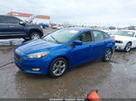 2018 Ford Focus Se Blue vin: 1FADP3F28JL256075