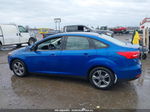 2018 Ford Focus Se Blue vin: 1FADP3F28JL256075