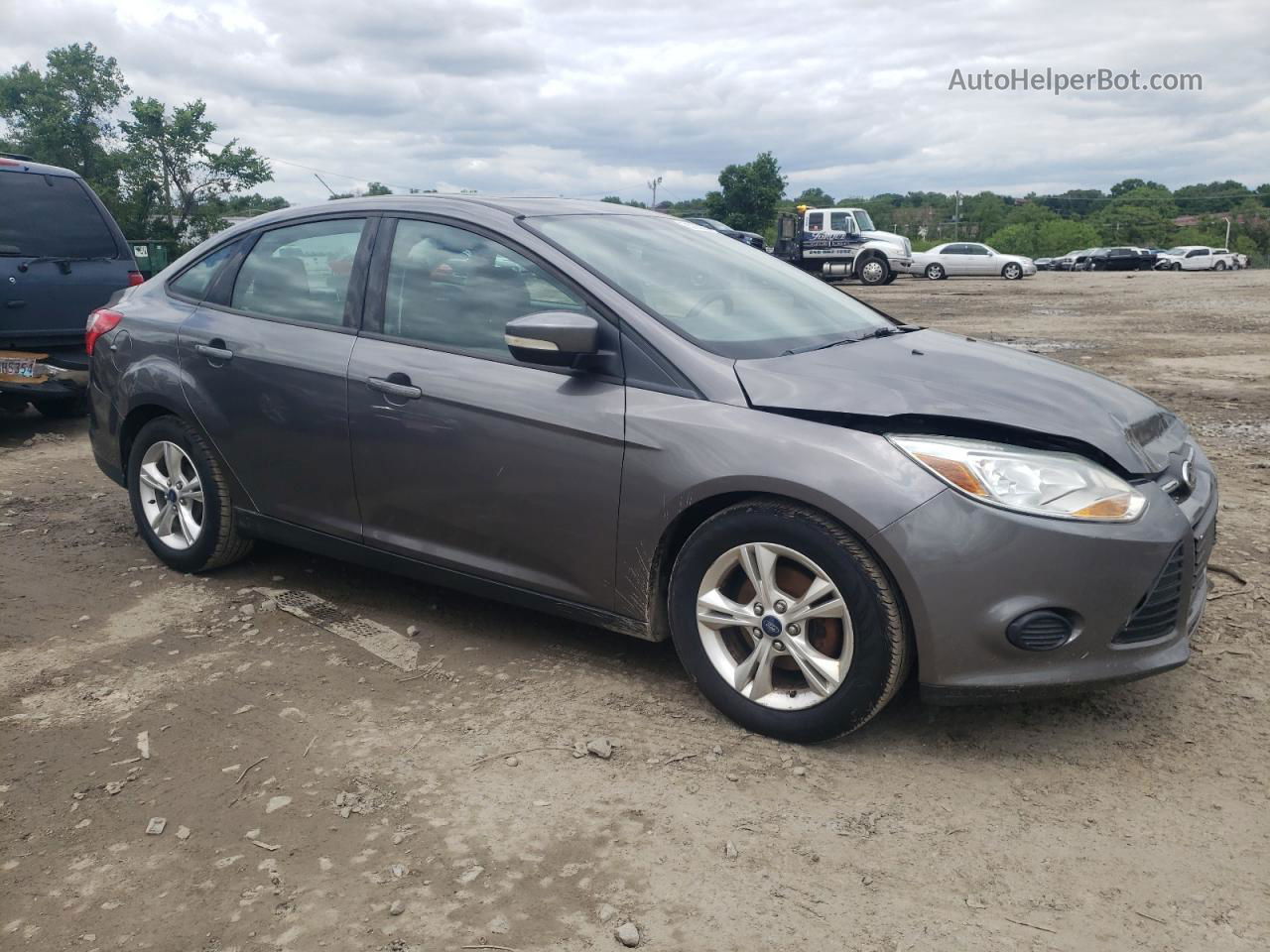 2013 Ford Focus Se Gray vin: 1FADP3F29DL111132