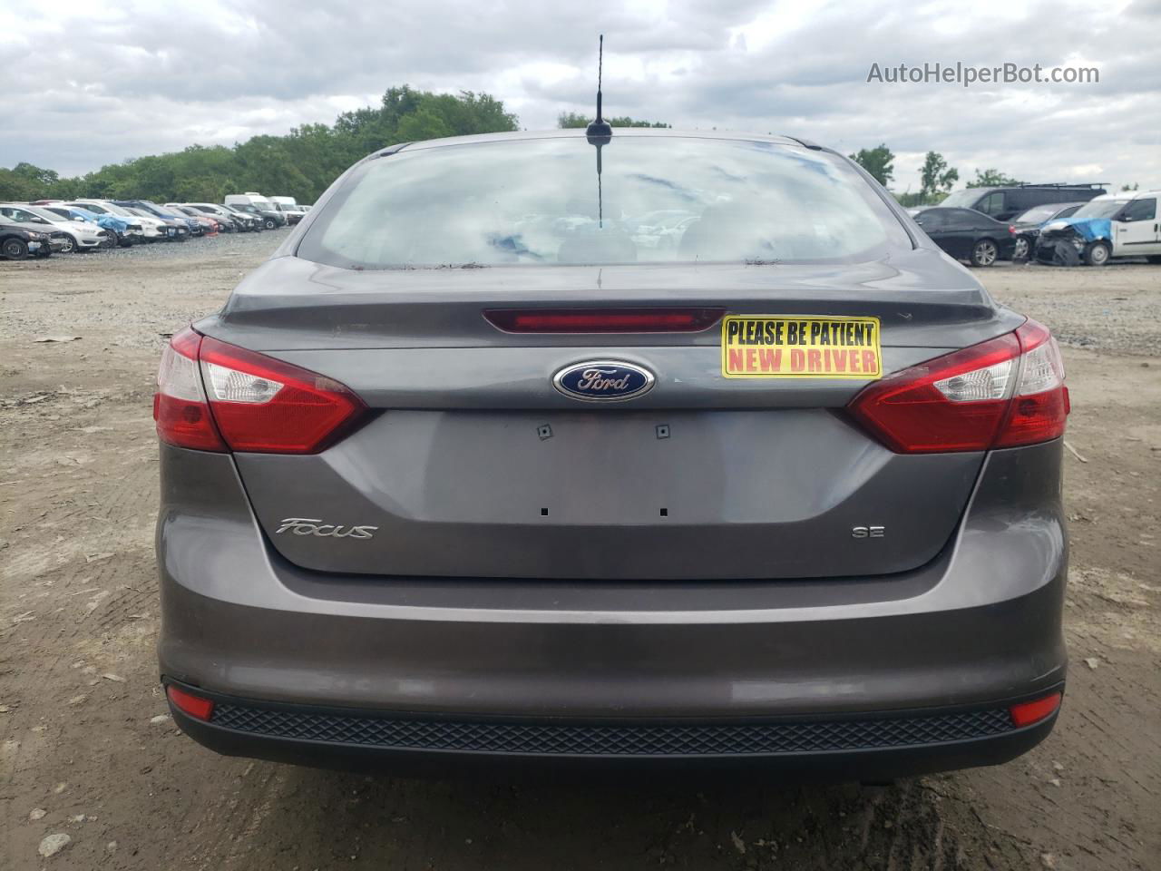 2013 Ford Focus Se Gray vin: 1FADP3F29DL111132