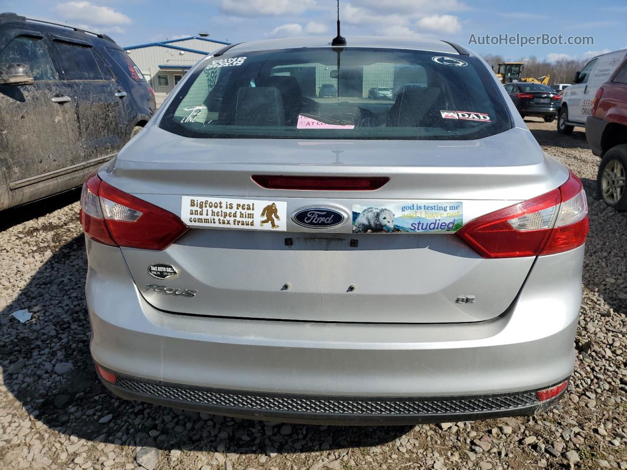 2013 Ford Focus Se Silver vin: 1FADP3F29DL120901