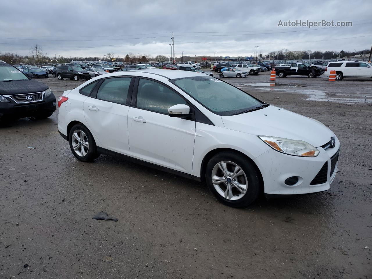 2013 Ford Focus Se Silver vin: 1FADP3F29DL125130