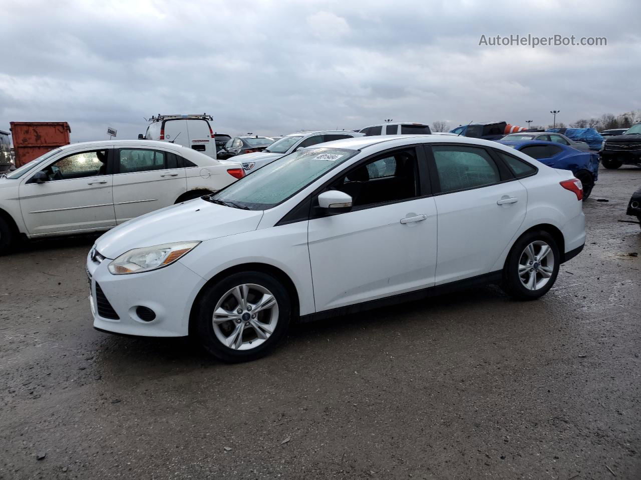 2013 Ford Focus Se Silver vin: 1FADP3F29DL125130