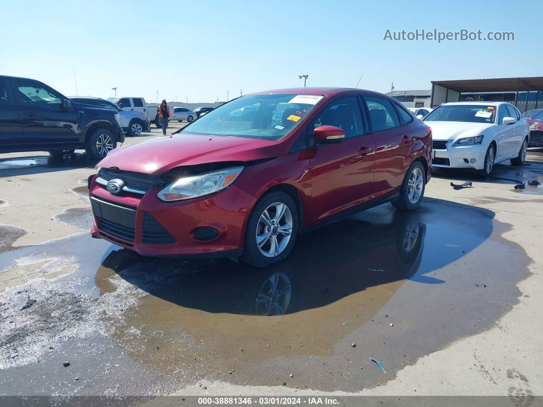 2013 Ford Focus Se Burgundy vin: 1FADP3F29DL138038