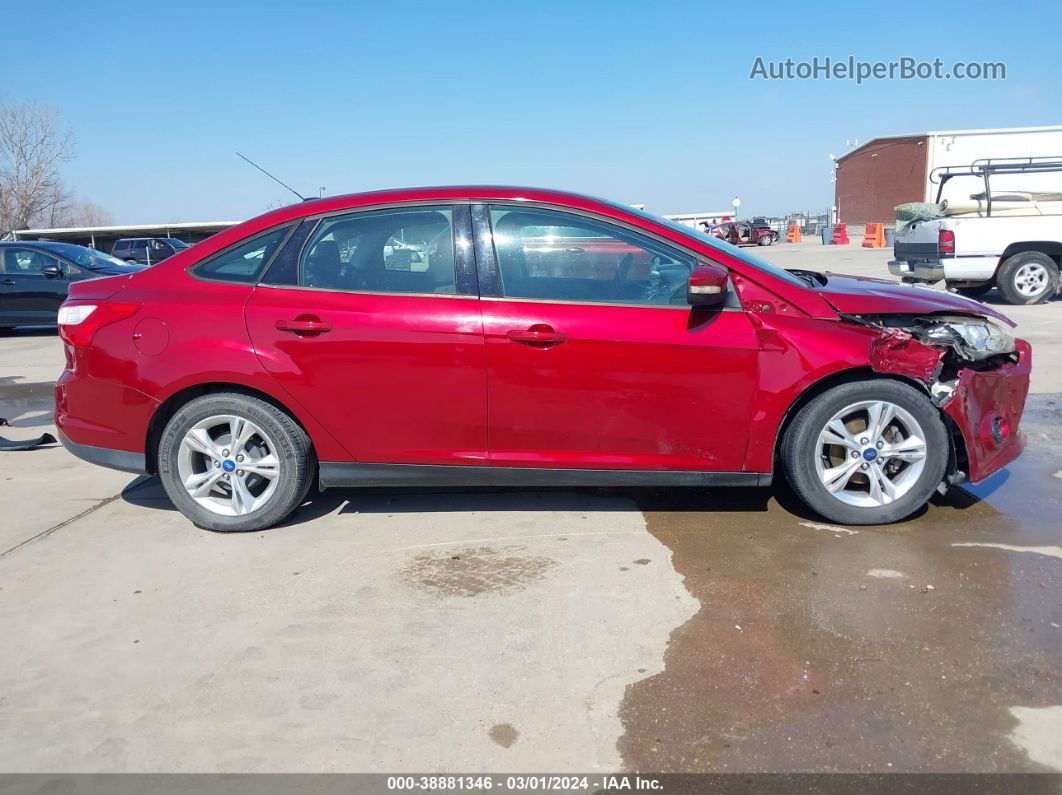 2013 Ford Focus Se Burgundy vin: 1FADP3F29DL138038