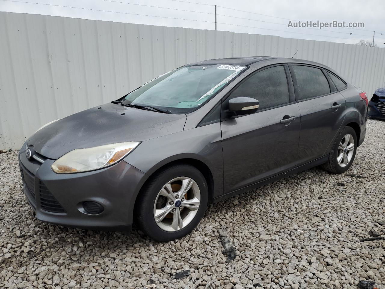 2013 Ford Focus Se Gray vin: 1FADP3F29DL157026