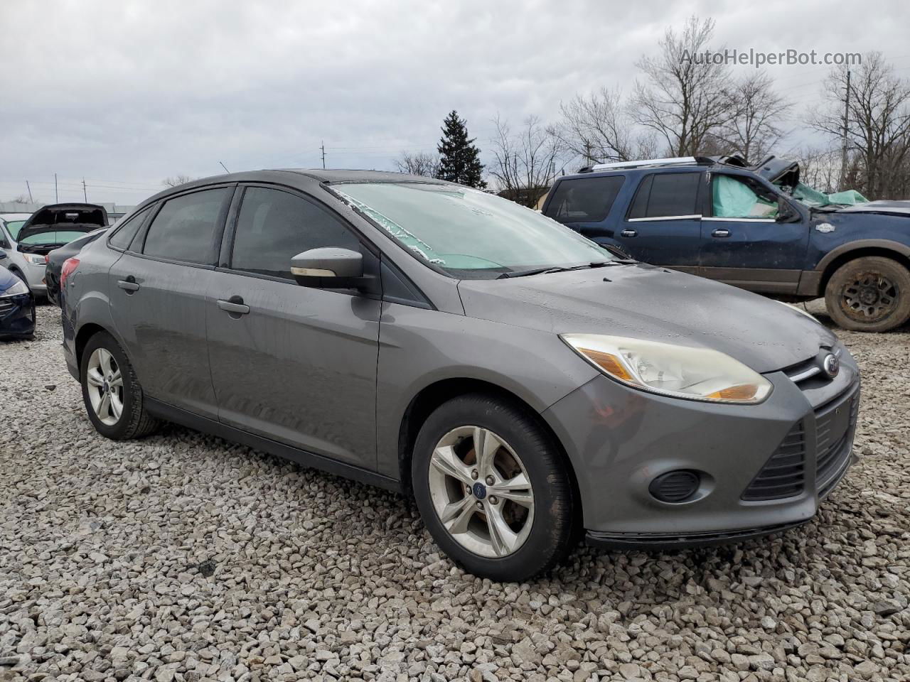 2013 Ford Focus Se Gray vin: 1FADP3F29DL157026