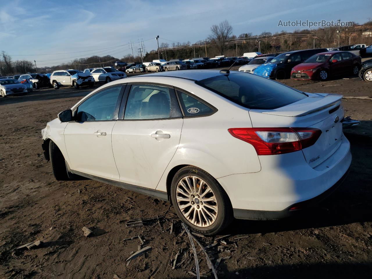 2013 Ford Focus Se White vin: 1FADP3F29DL164915