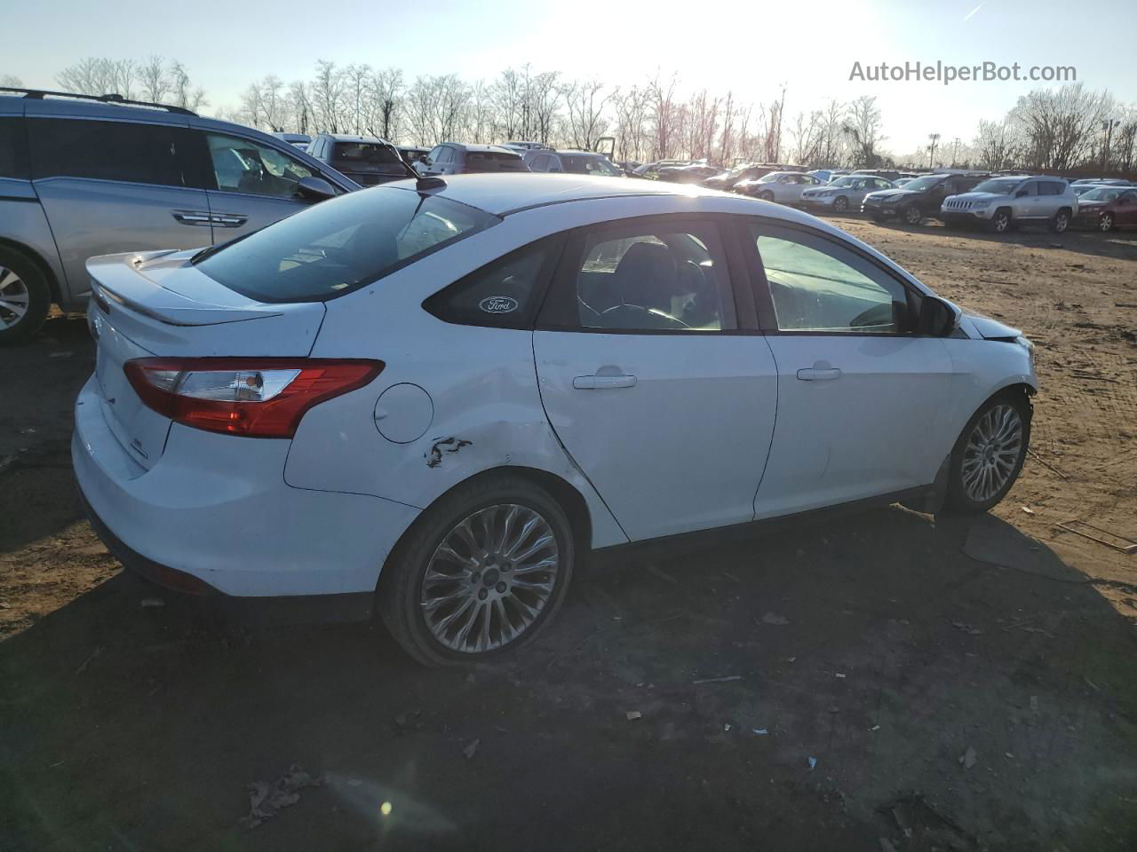 2013 Ford Focus Se White vin: 1FADP3F29DL164915