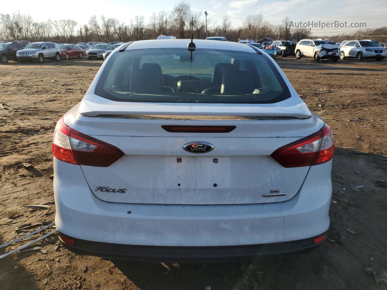 2013 Ford Focus Se White vin: 1FADP3F29DL164915