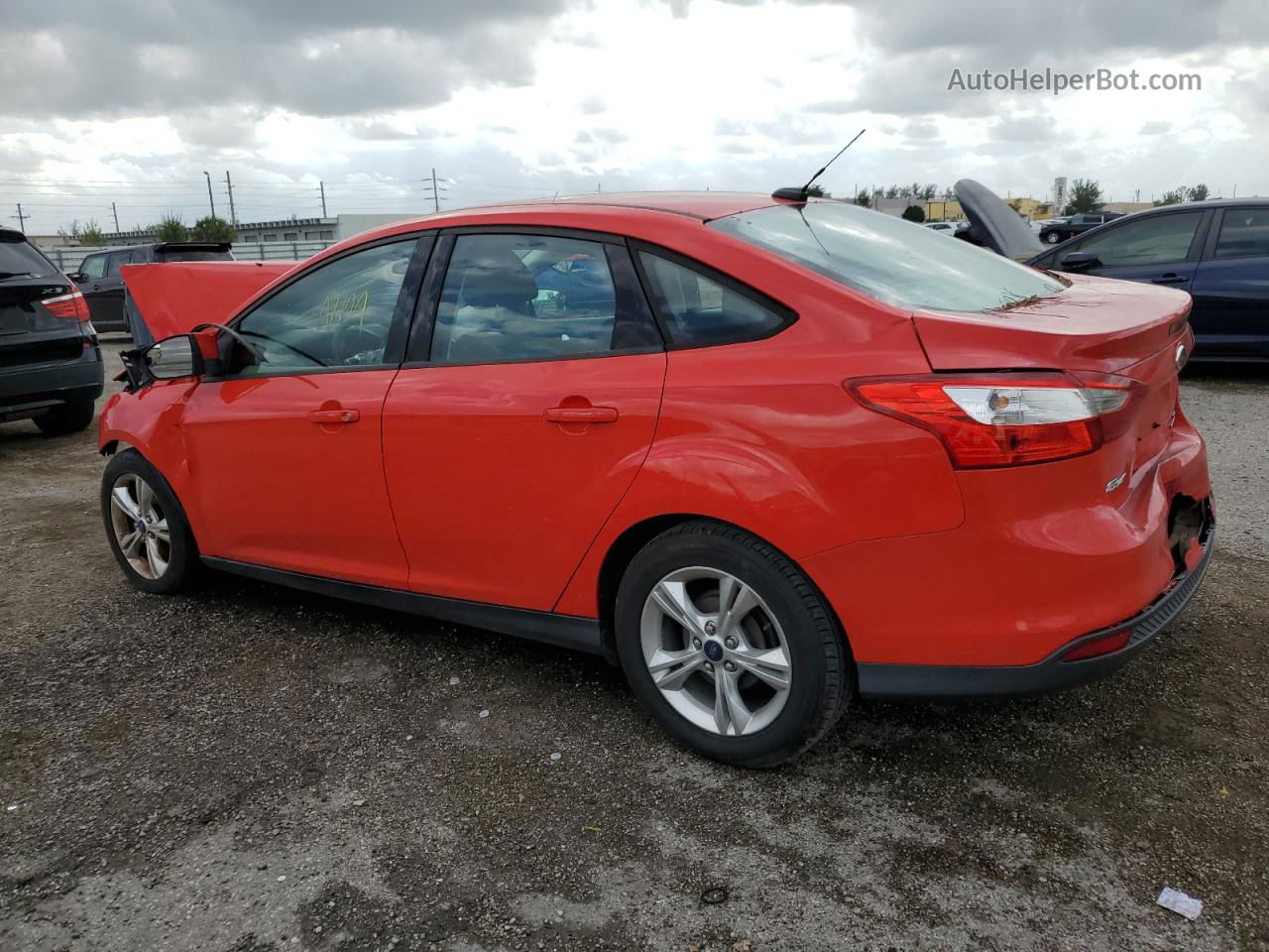 2013 Ford Focus Se Red vin: 1FADP3F29DL167796