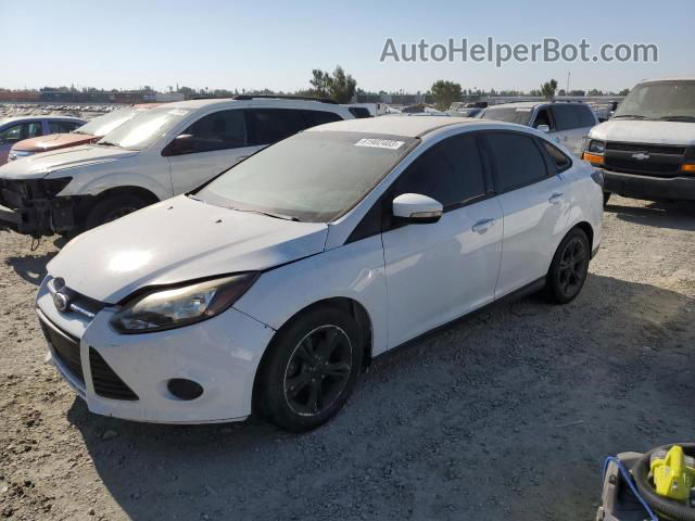 2013 Ford Focus Se White vin: 1FADP3F29DL185263