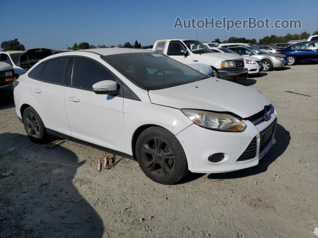 2013 Ford Focus Se White vin: 1FADP3F29DL185263