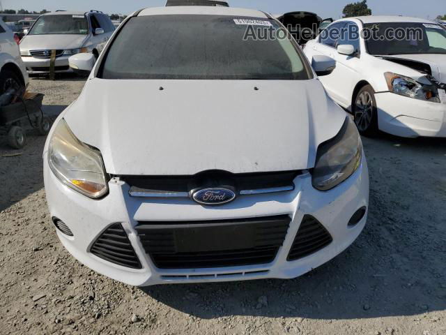 2013 Ford Focus Se White vin: 1FADP3F29DL185263