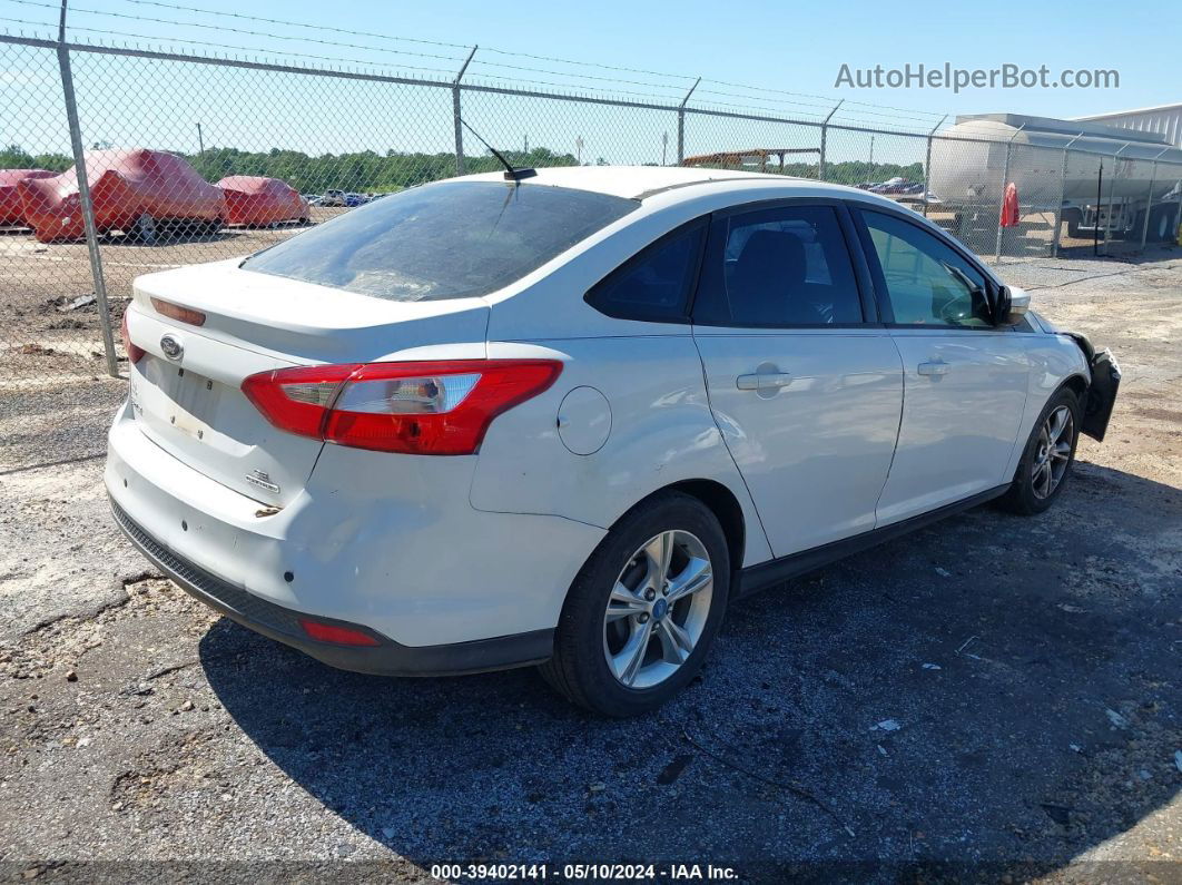 2013 Ford Focus Se White vin: 1FADP3F29DL193704