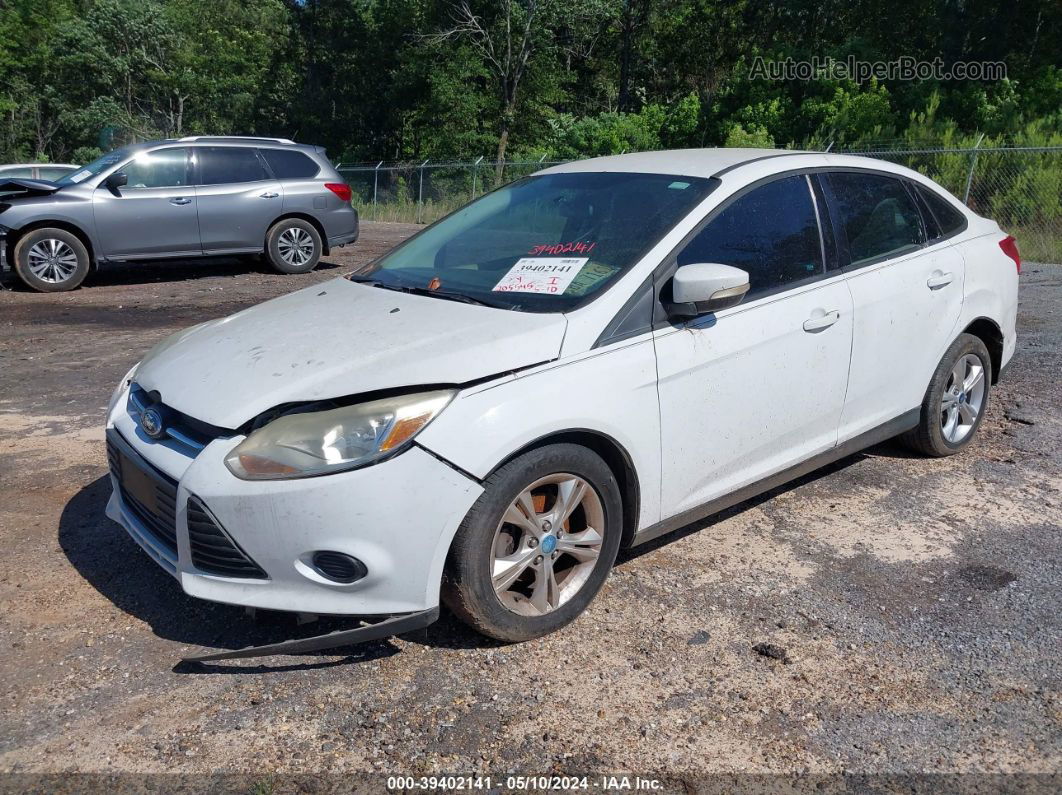 2013 Ford Focus Se White vin: 1FADP3F29DL193704