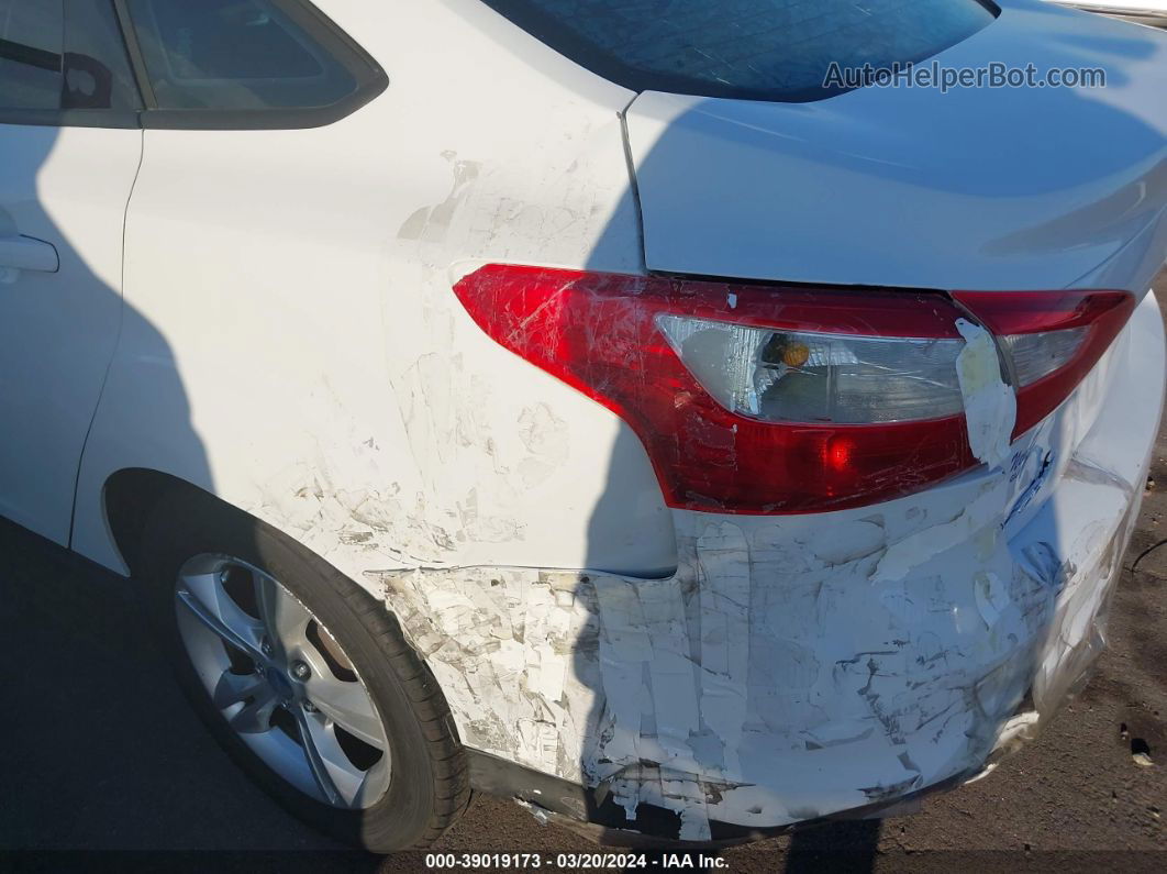 2013 Ford Focus Se White vin: 1FADP3F29DL196151