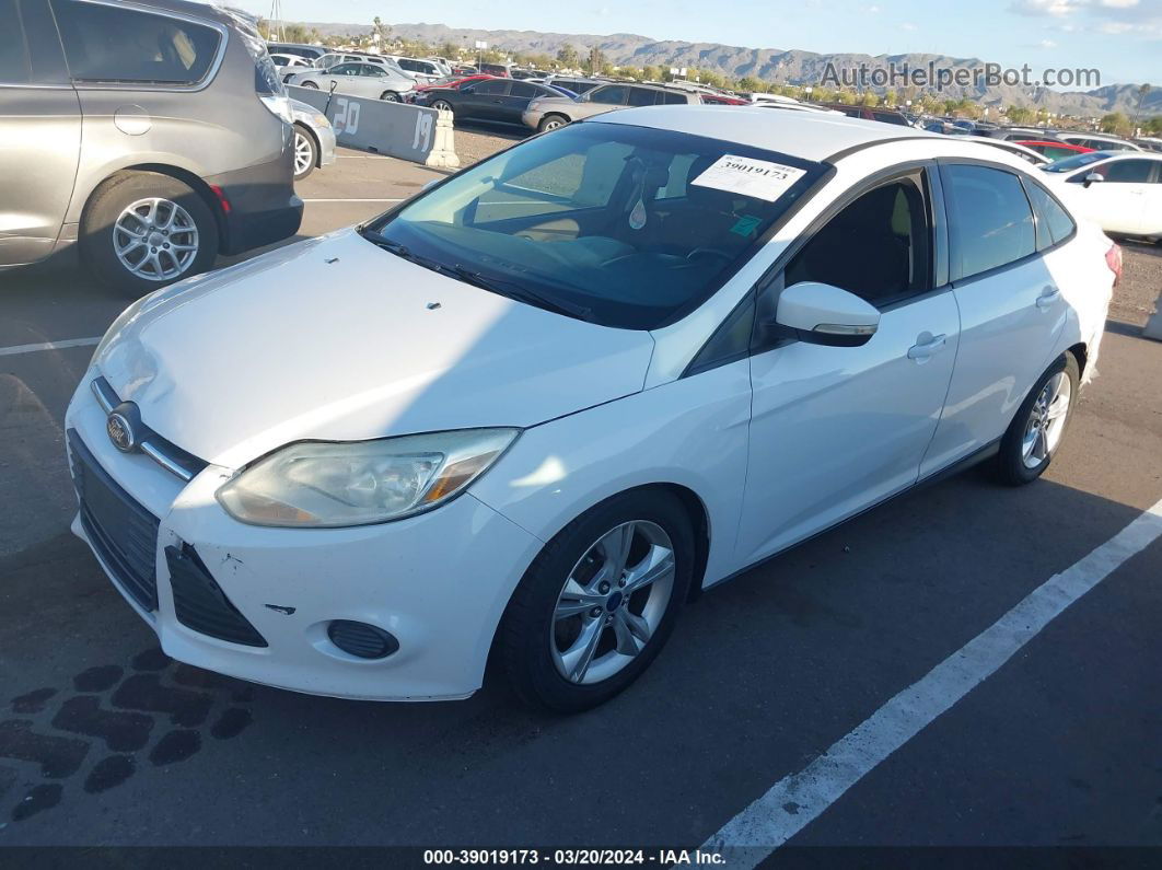 2013 Ford Focus Se White vin: 1FADP3F29DL196151