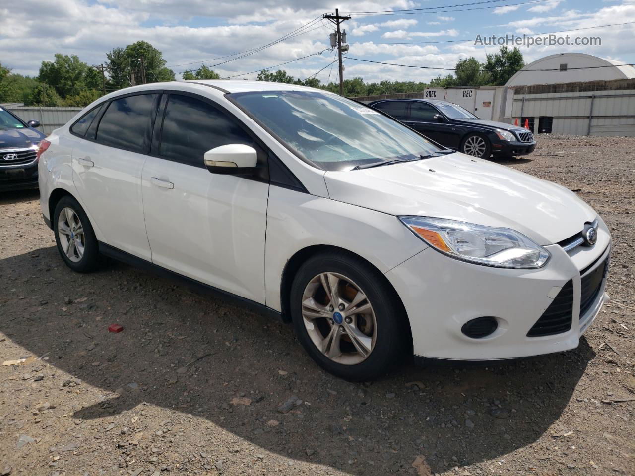 2013 Ford Focus Se White vin: 1FADP3F29DL217788