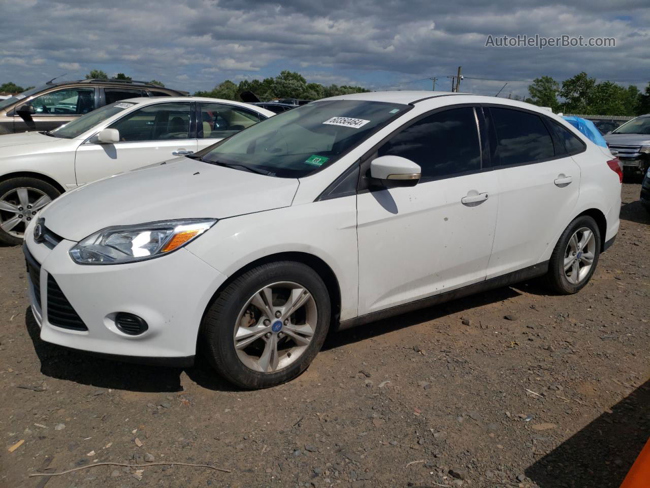 2013 Ford Focus Se White vin: 1FADP3F29DL217788