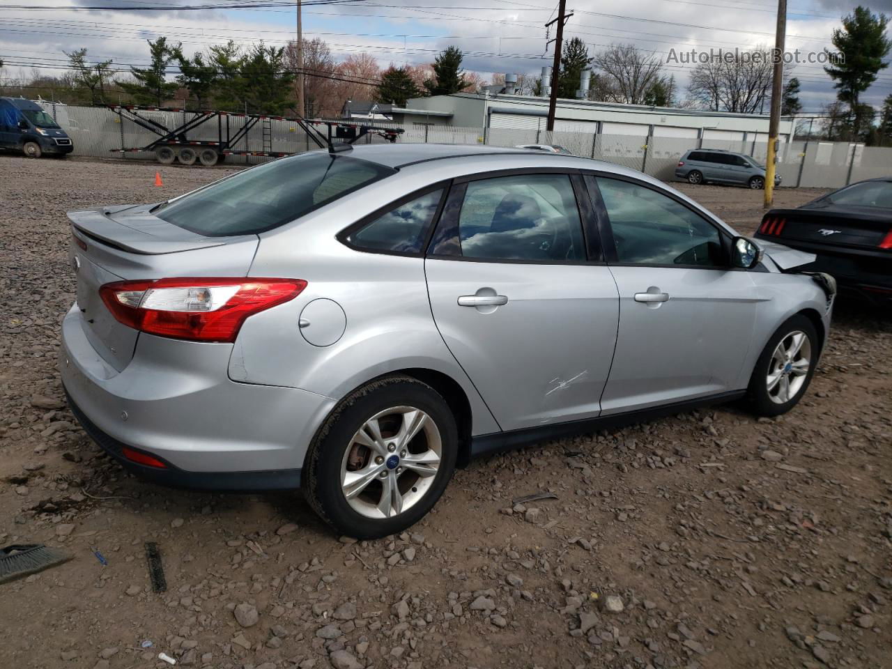 2013 Ford Focus Se Silver vin: 1FADP3F29DL258194