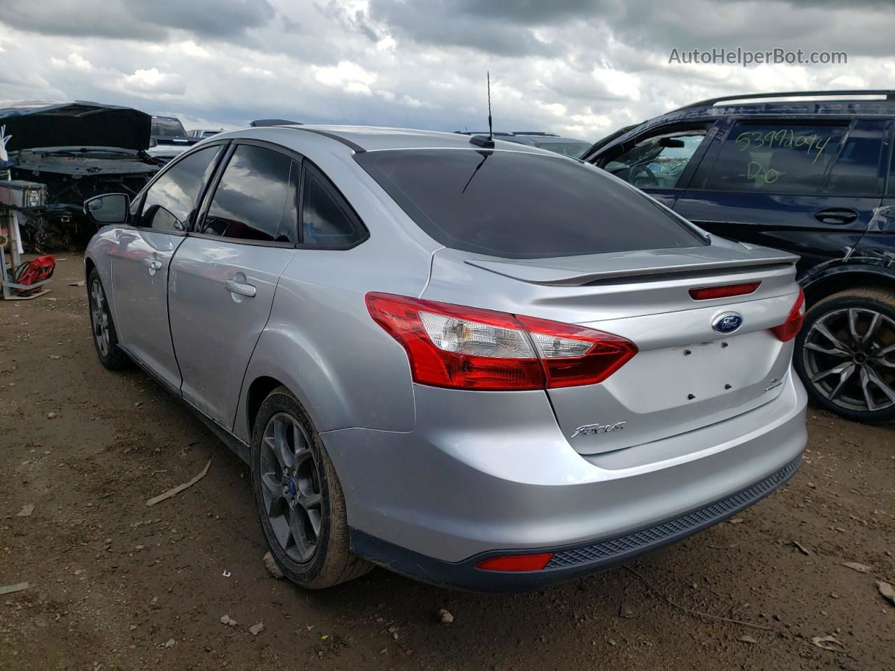 2013 Ford Focus Se Silver vin: 1FADP3F29DL266327