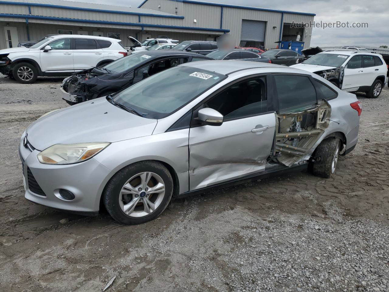 2013 Ford Focus Se Silver vin: 1FADP3F29DL288313