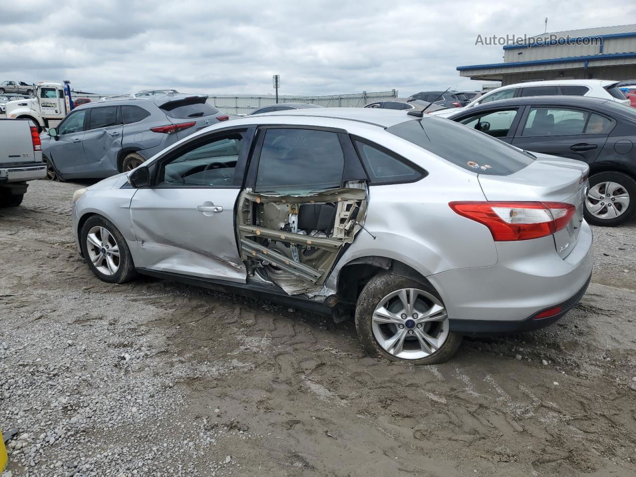 2013 Ford Focus Se Silver vin: 1FADP3F29DL288313