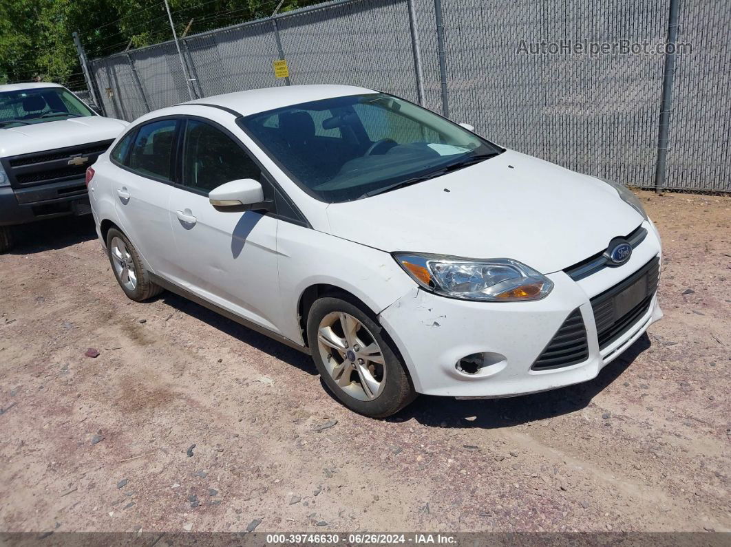 2013 Ford Focus Se White vin: 1FADP3F29DL294970