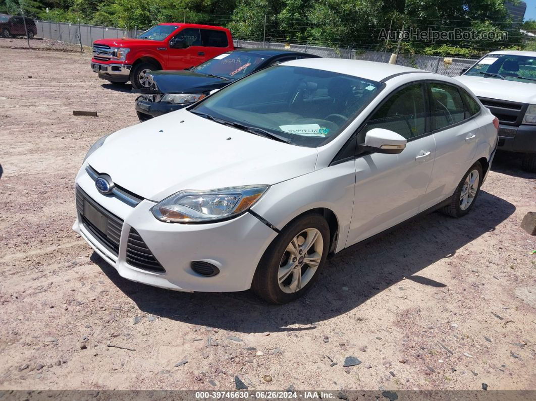 2013 Ford Focus Se White vin: 1FADP3F29DL294970