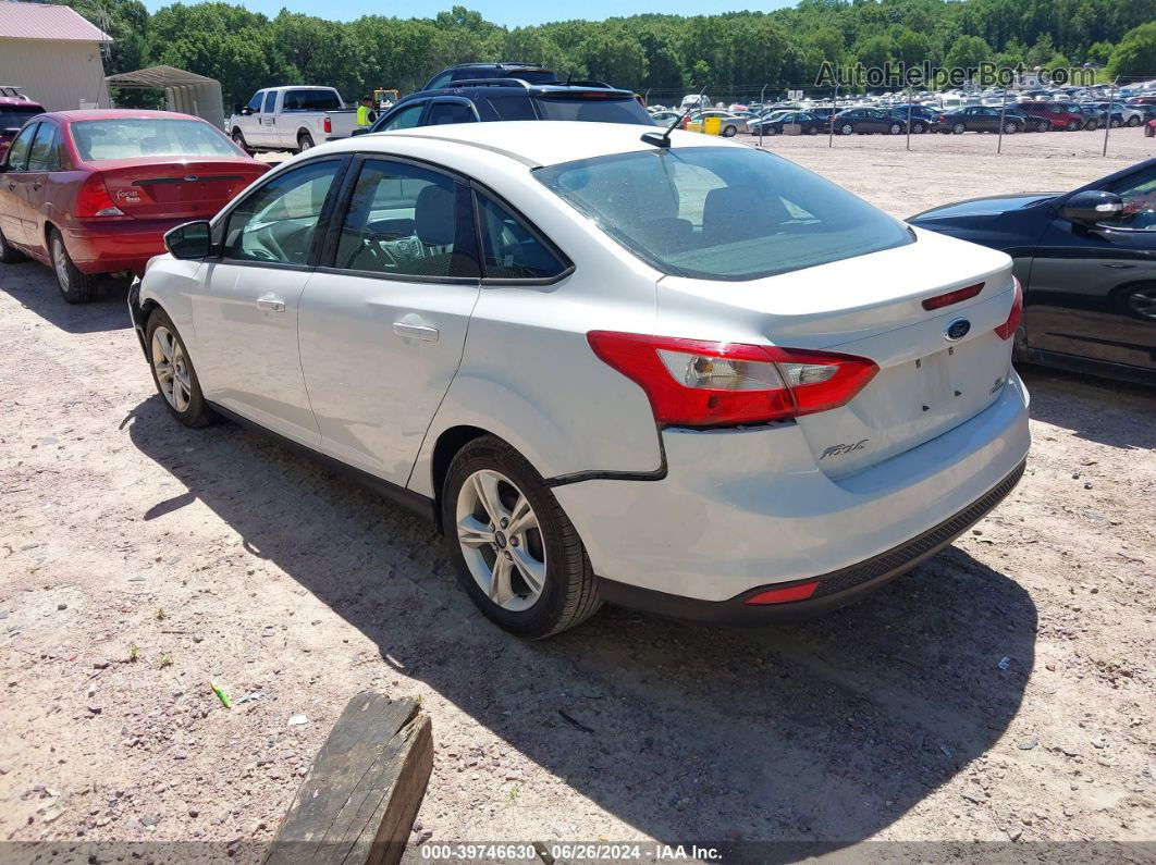 2013 Ford Focus Se White vin: 1FADP3F29DL294970