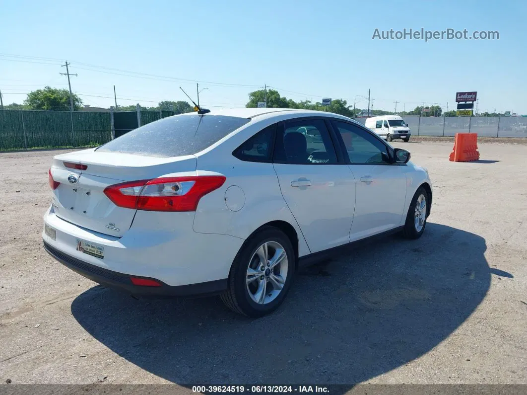 2013 Ford Focus Se White vin: 1FADP3F29DL309001