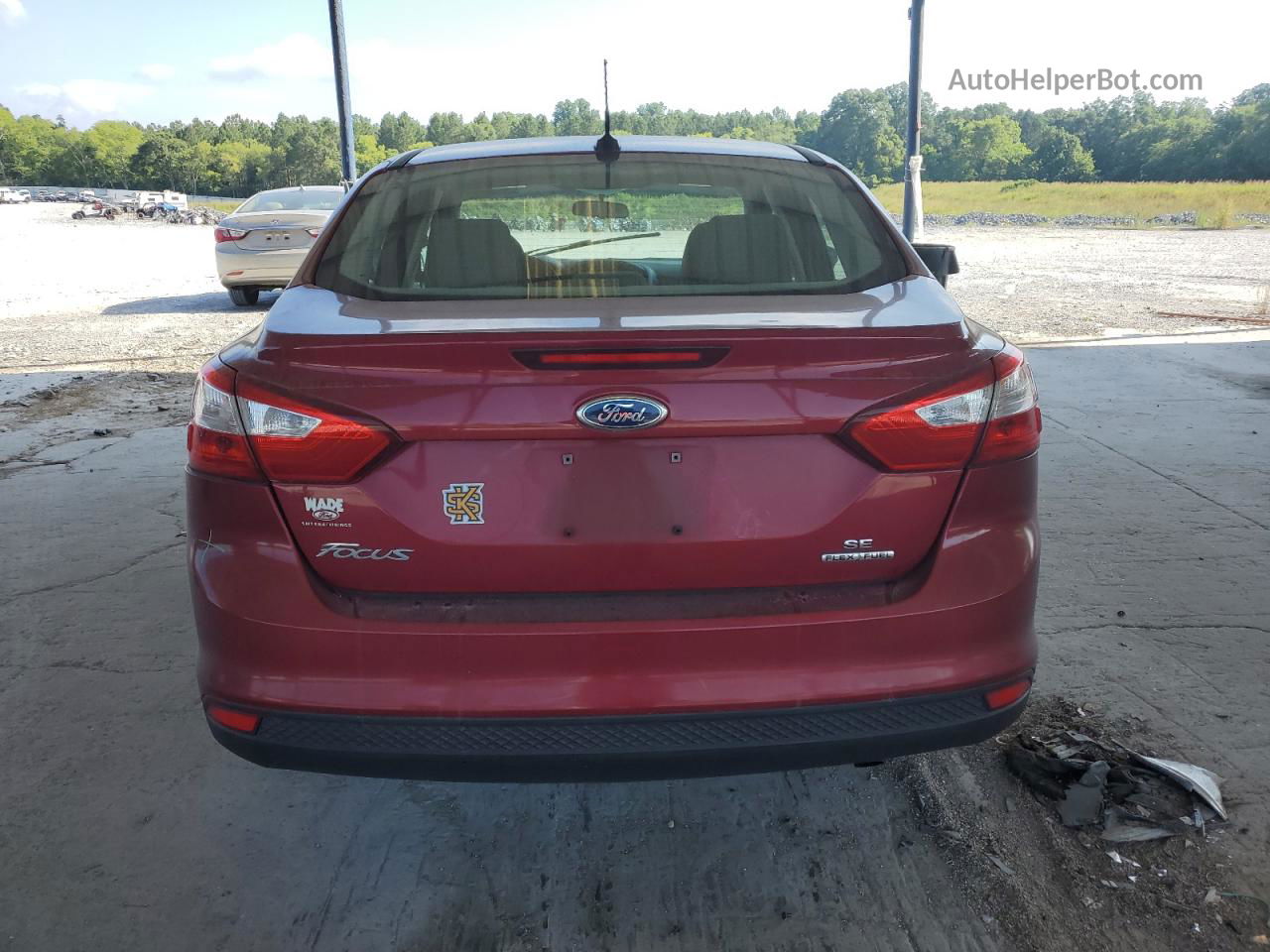 2013 Ford Focus Se Бордовый vin: 1FADP3F29DL317406