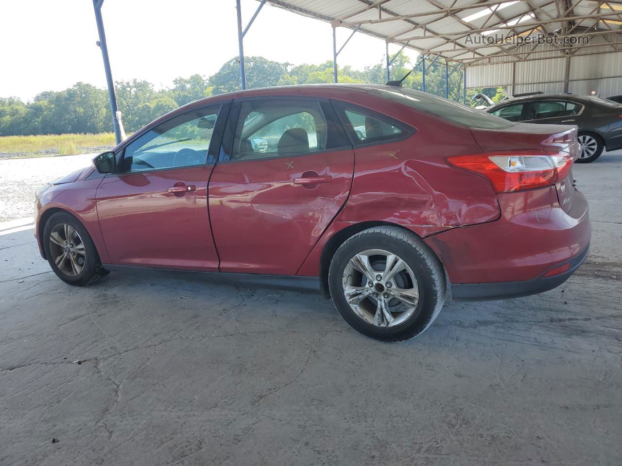 2013 Ford Focus Se Burgundy vin: 1FADP3F29DL317406