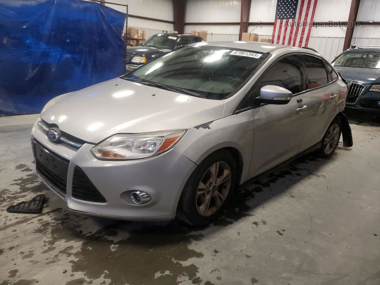 2013 Ford Focus Se Silver vin: 1FADP3F29DL330947