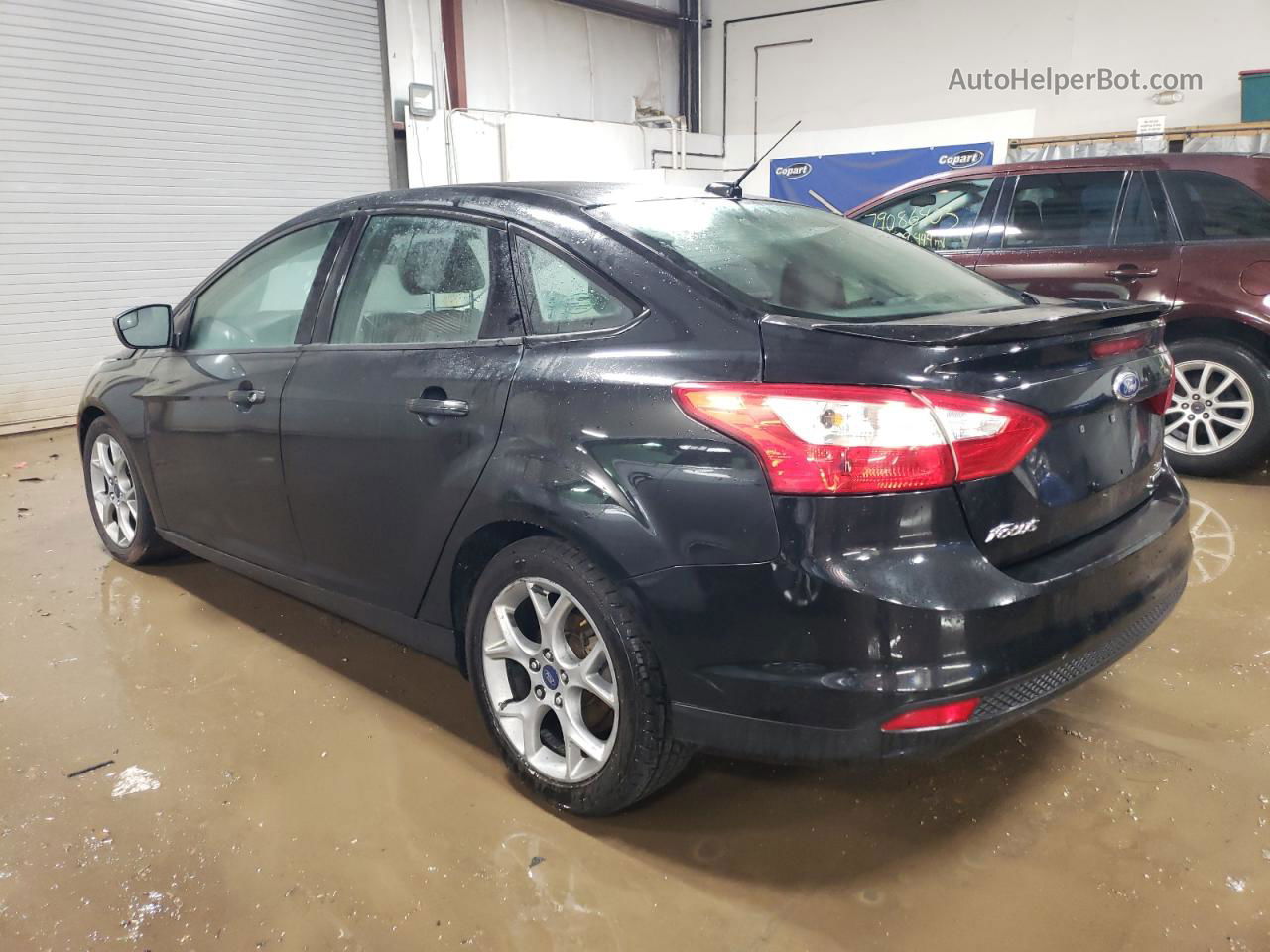 2013 Ford Focus Se Black vin: 1FADP3F29DL344556