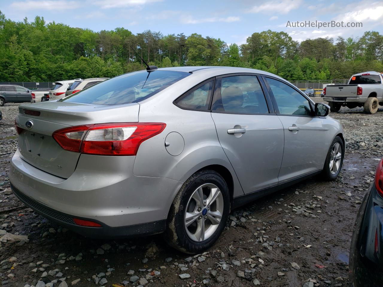 2013 Ford Focus Se Silver vin: 1FADP3F29DL375550