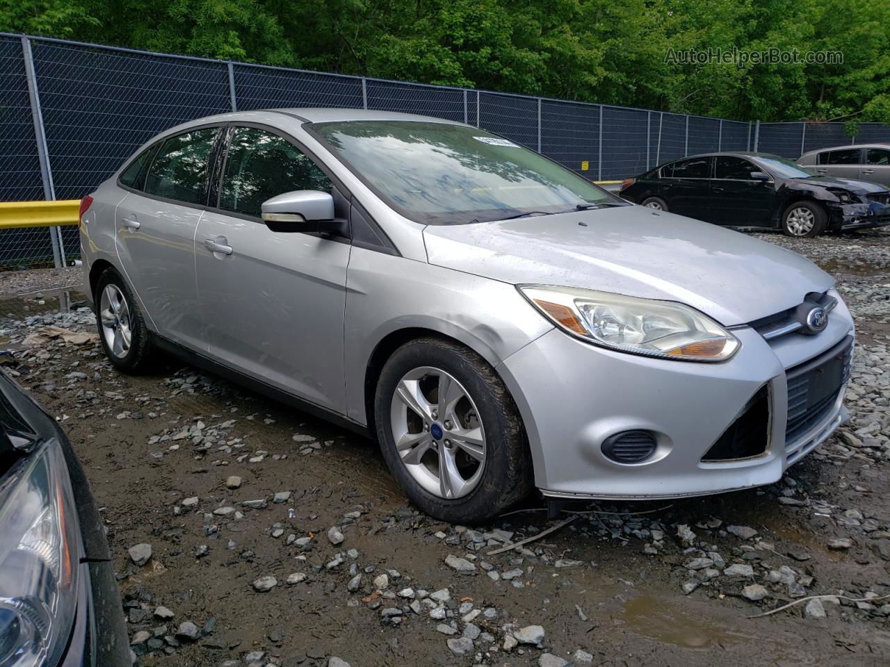 2013 Ford Focus Se Silver vin: 1FADP3F29DL375550