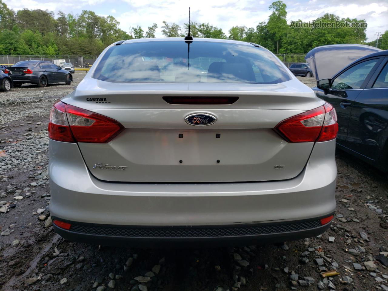 2013 Ford Focus Se Silver vin: 1FADP3F29DL375550