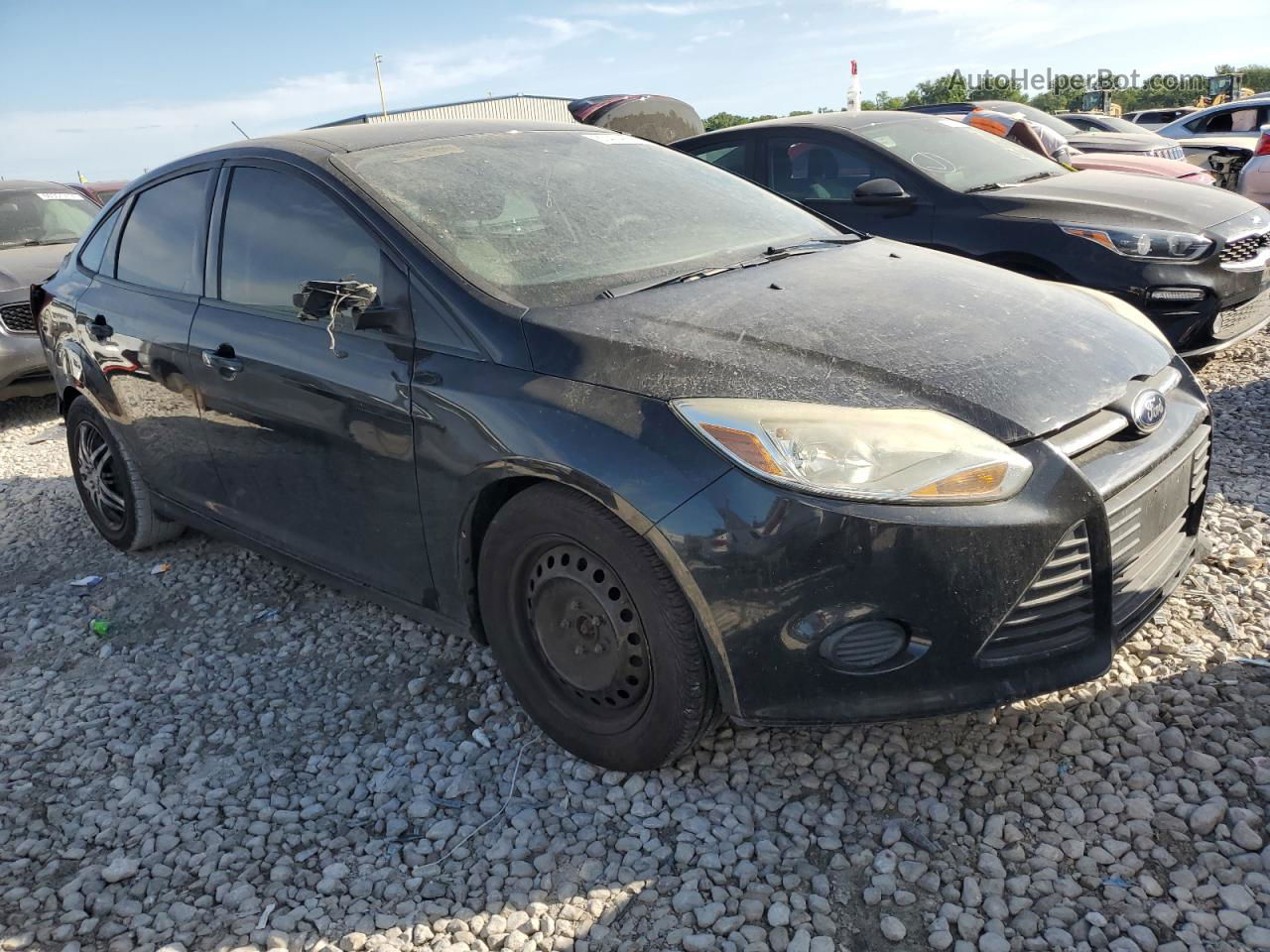 2014 Ford Focus Se Black vin: 1FADP3F29EL113366