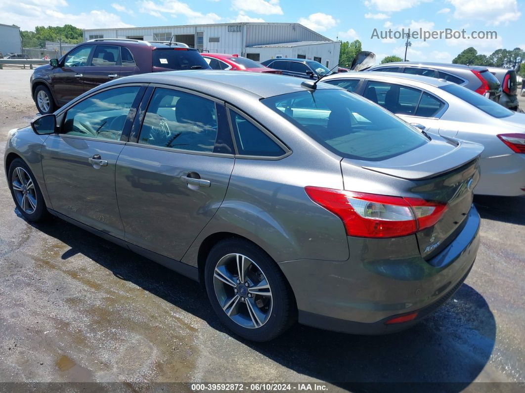 2014 Ford Focus Se Gray vin: 1FADP3F29EL121838