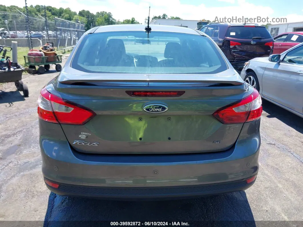 2014 Ford Focus Se Gray vin: 1FADP3F29EL121838