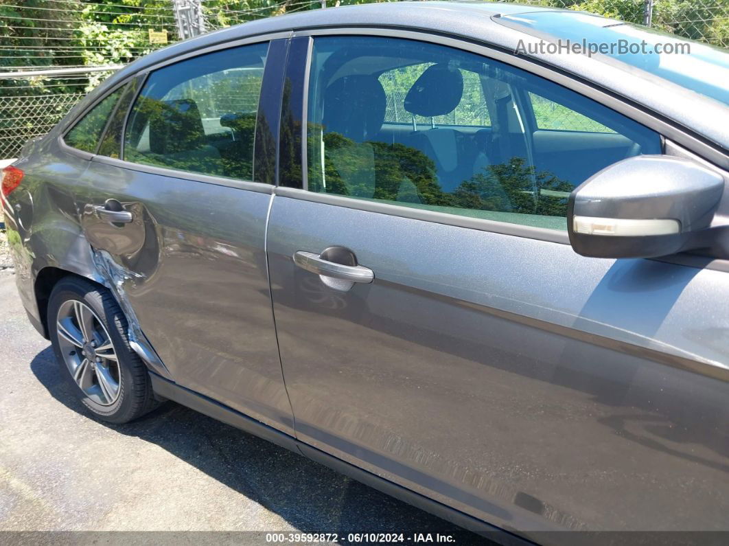 2014 Ford Focus Se Gray vin: 1FADP3F29EL121838